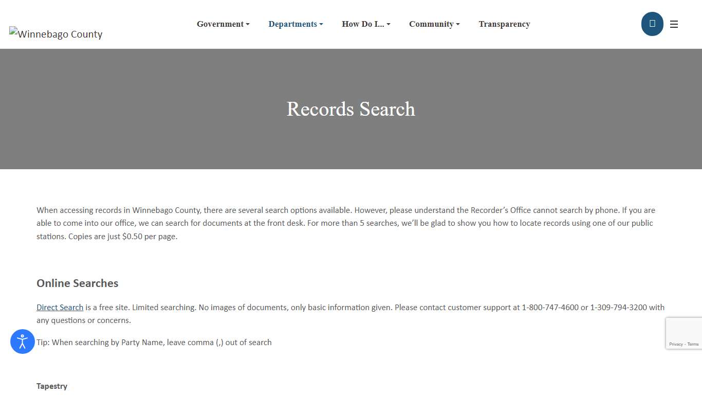 Records Search
