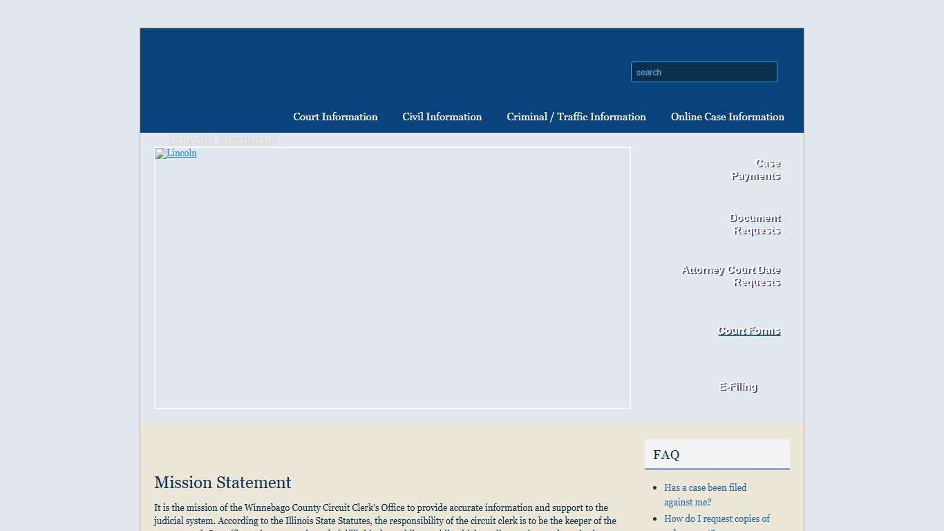 Winnebago County Clerk of the Circuit Court Winnebago County 17 Judicial Circuit Clerk Design